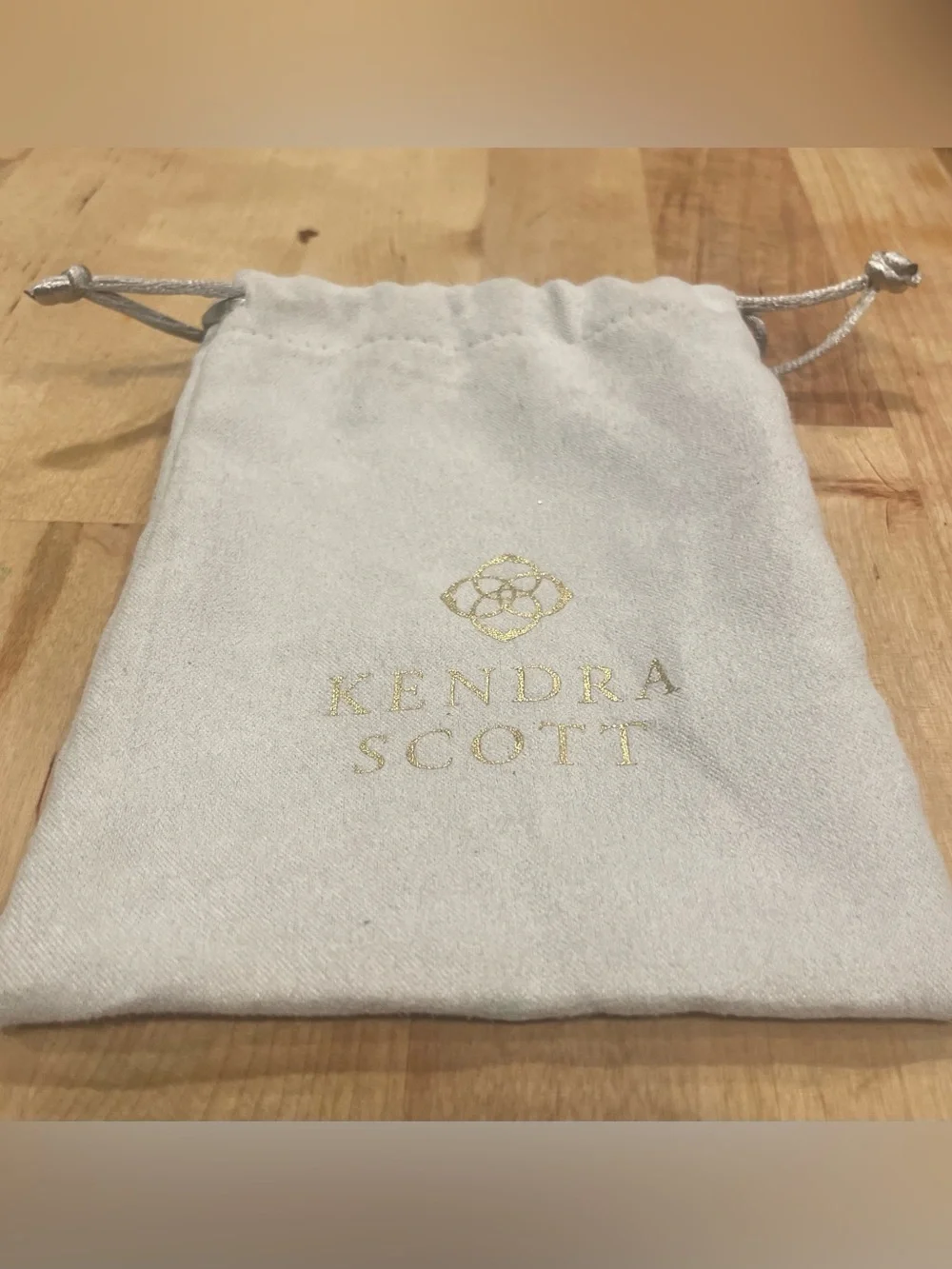 Kendra Scott Light Gray Mini Dust Bag